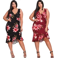 Plus Size Women Floral Print Dress Maxi Clothes Ethnic Style Big Size V Neck Dresses for Party
Plus Size Women Floral Print Dress Maxi Clothes Ethnic Style Big Size V Neck Dresses for Party