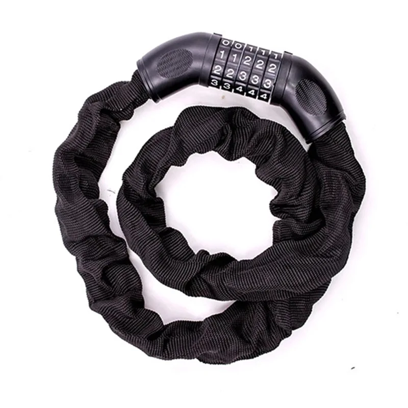 Bicycle Accessories Outdoor 5-digit Lock Bike Anti-Theft Motorcycle Bicycle Chain Securit Lock, Black
Bicycle Accessories Outdoor 5-digit Lock Bike Anti-Theft Motorcycle Bicycle Chain Securit Lock, Black