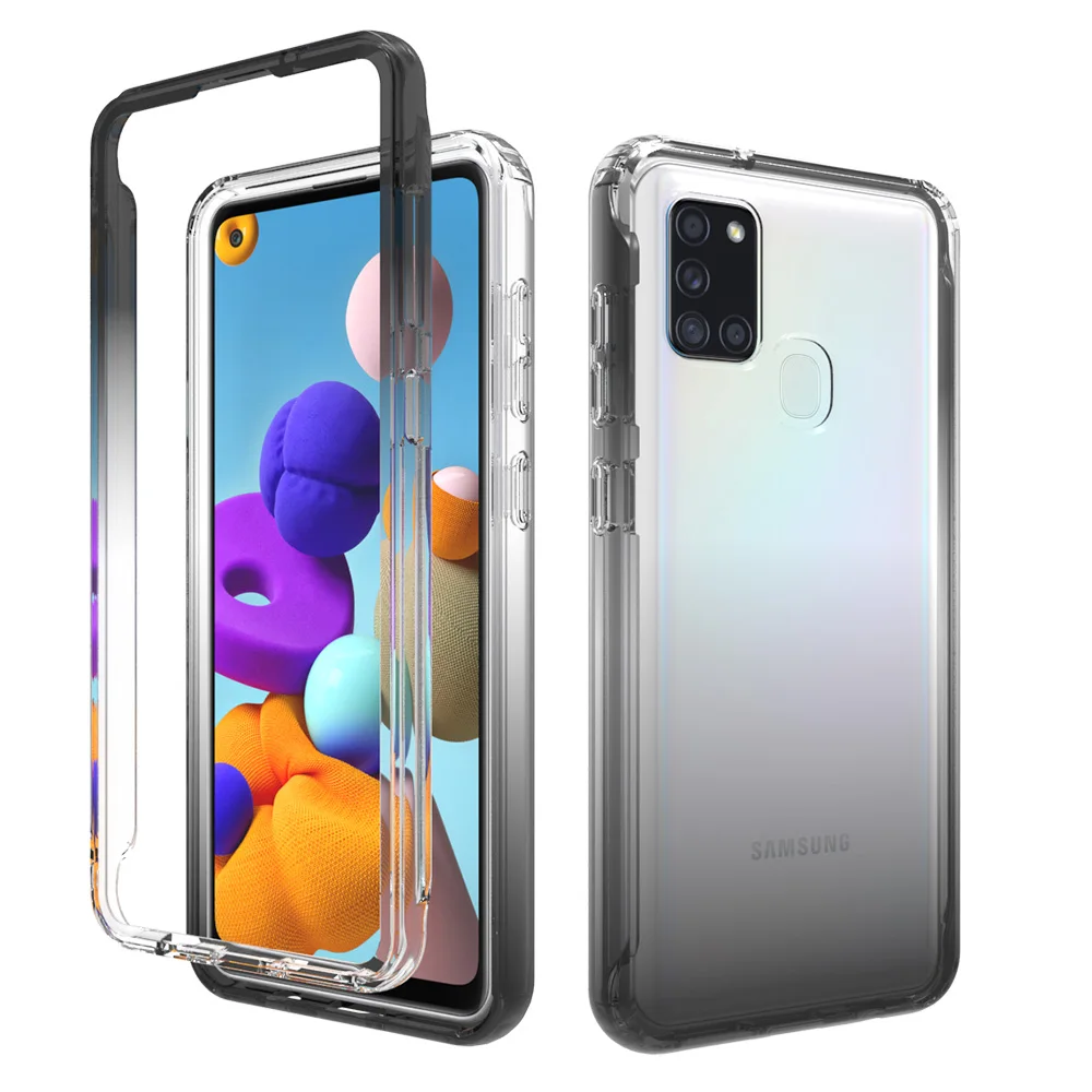 Shockproof Fashion Brand Transparent Gradient Color Phone Case For samsung A21S, Colorful gradient ramp
Shockproof Fashion Brand Transparent Gradient Color Phone Case For samsung A21S, Colorful gradient ramp