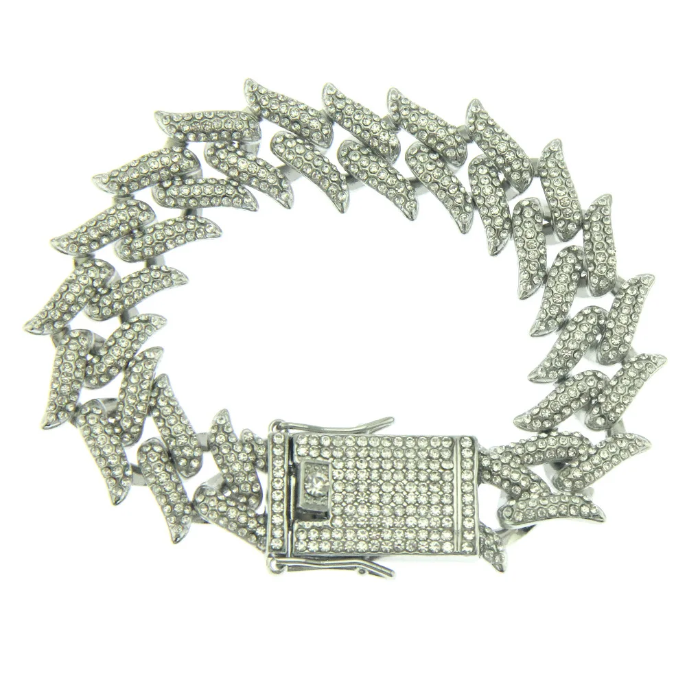 Wholesale Fashion Jewelry Hip Hop Geometry Diamond Bracelet Jewelry Miami Cuban Bracelet Cuban Link Gold Bracelet For Men
Wholesale Fashion Jewelry Hip Hop Geometry Diamond Bracelet Jewelry Miami Cuban Bracelet Cuban Link Gold Bracelet For Men