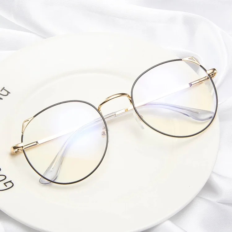 Fashion Anti Blue Light Eyeglasses Frame With Spring Hinge Fashion Metal Cat Ear Optical Frame
Fashion Anti Blue Light Eyeglasses Frame With Spring Hinge Fashion Metal Cat Ear Optical Frame
