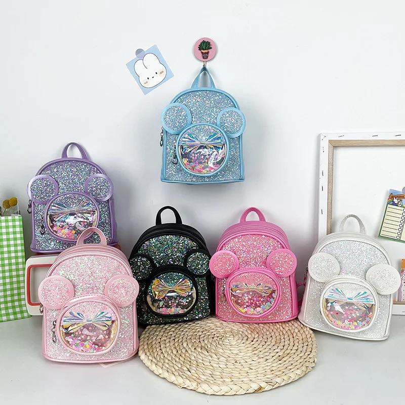 New Designed Rainbow Sequins Girls School backpacks Children Lovely Cute Mouse Ears Backpack, As picture
New Designed Rainbow Sequins Girls School backpacks Children Lovely Cute Mouse Ears Backpack, As picture