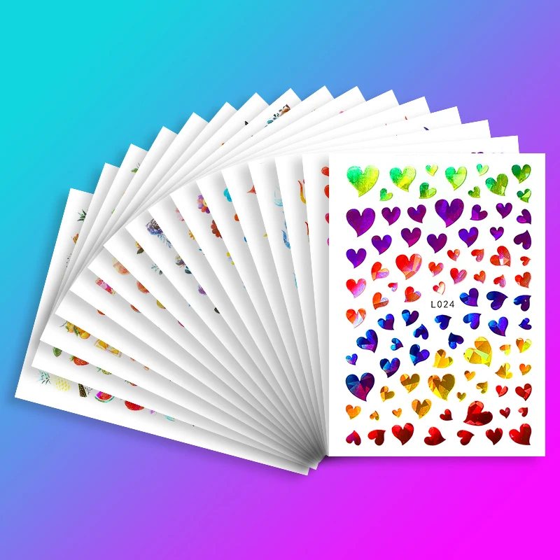 Hollowing custom nail art stickers korea toe glue cartoon gel uv laser colorful leaf sheets flower summer fruit nail stickers
Hollowing custom nail art stickers korea toe glue cartoon gel uv laser colorful leaf sheets flower summer fruit nail stickers