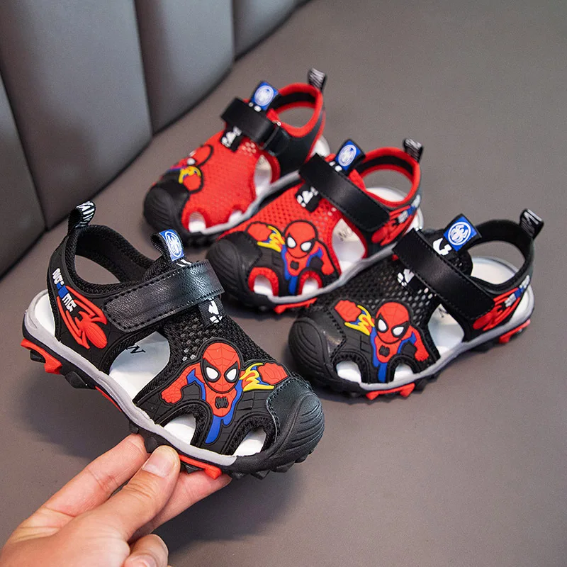 Boys' Leather Web Stitched Sandals Summer Baotou Kids Cartoon Sbider-man Solid Soft Bottom Beach Shoes Students'
Boys' Leather Web Stitched Sandals Summer Baotou Kids Cartoon Sbider-man Solid Soft Bottom Beach Shoes Students'