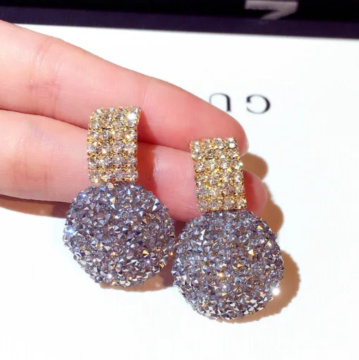 New Fashion Korean Stud Earrings For Women Exaggerated Fashion Rhinestone Earrings Female gift, Picture shows
New Fashion Korean Stud Earrings For Women Exaggerated Fashion Rhinestone Earrings Female gift, Picture shows