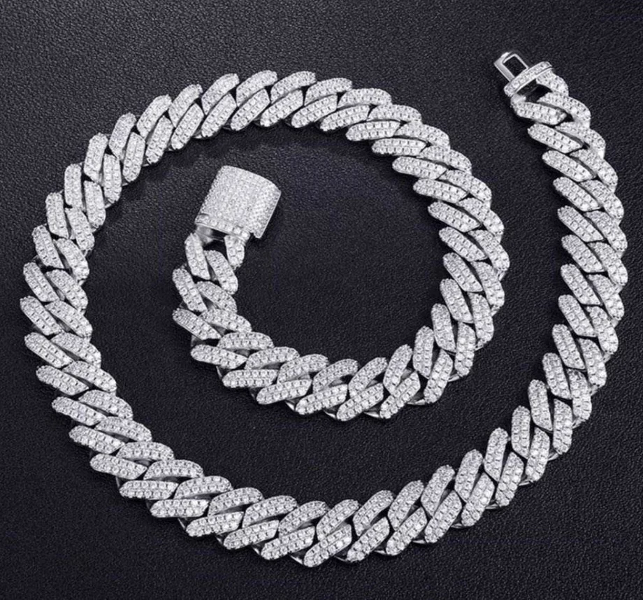 925 Sterling Silver Cuban Chian Necklace Rap Hip-hop Miami Cuban Chain 18K Gold Chain Bracelet for Men Women Jewelry, Gold, silver
925 Sterling Silver Cuban Chian Necklace Rap Hip-hop Miami Cuban Chain 18K Gold Chain Bracelet for Men Women Jewelry, Gold, silver