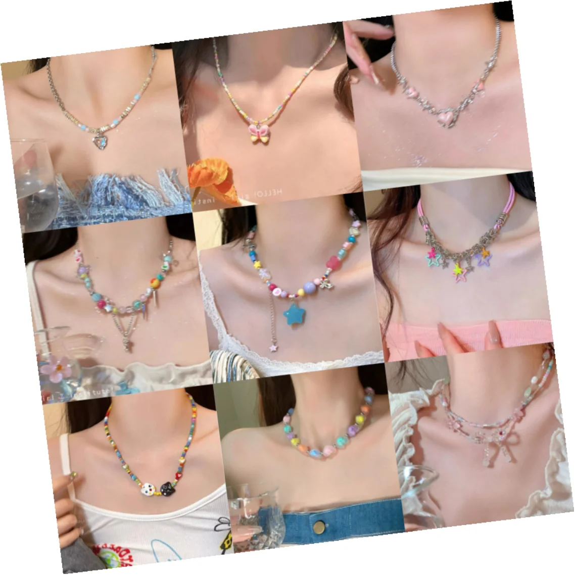 DAIHE Wholesale Beautiful Jewelry Colorful Beads Necklace For Girls Butterfly Pearl Cute Necklaces For Ladies
DAIHE Wholesale Beautiful Jewelry Colorful Beads Necklace For Girls Butterfly Pearl Cute Necklaces For Ladies