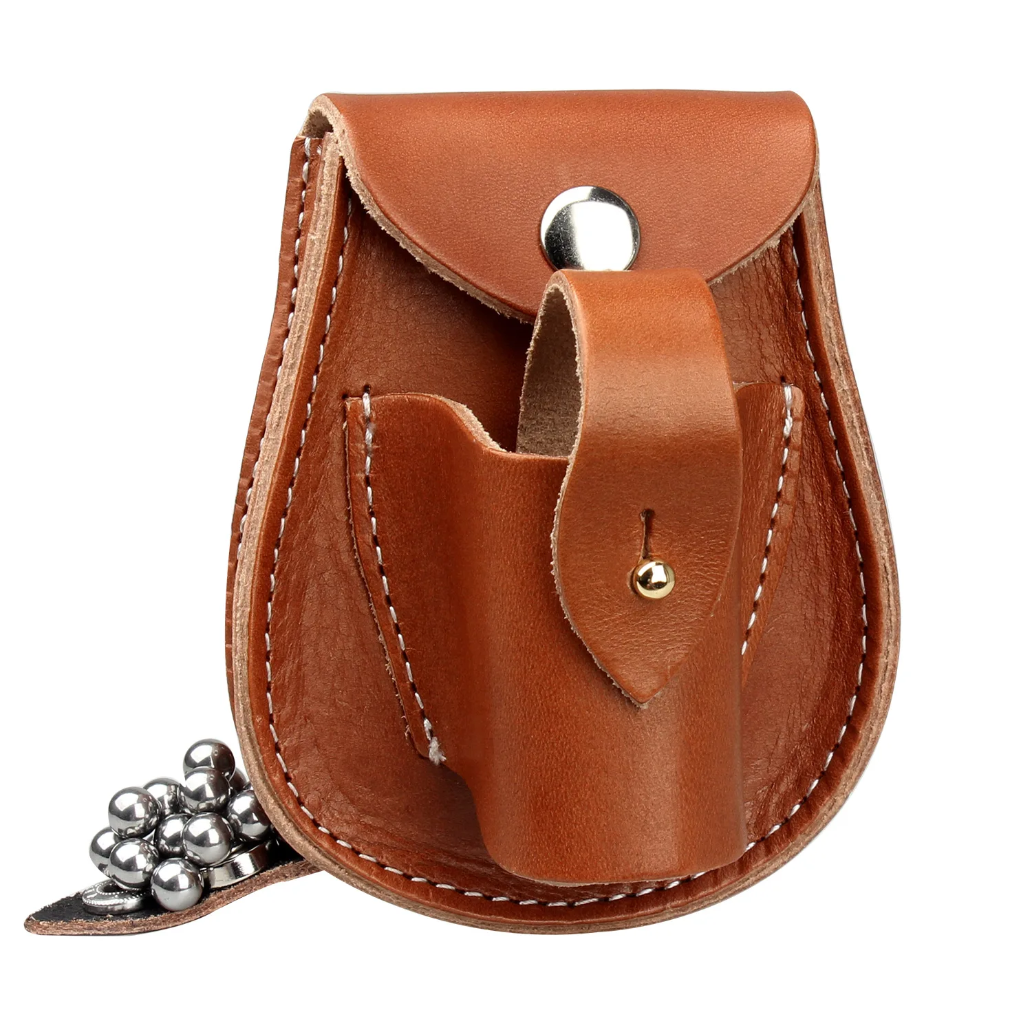 New slingshot steel ball integrated storage bag Outdoor multifunctional leather slingshot storage bag
New slingshot steel ball integrated storage bag Outdoor multifunctional leather slingshot storage bag