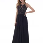 Party Dress Multiple Specifications Lady Top Lace Halter Neck Elegant Party Long Dress