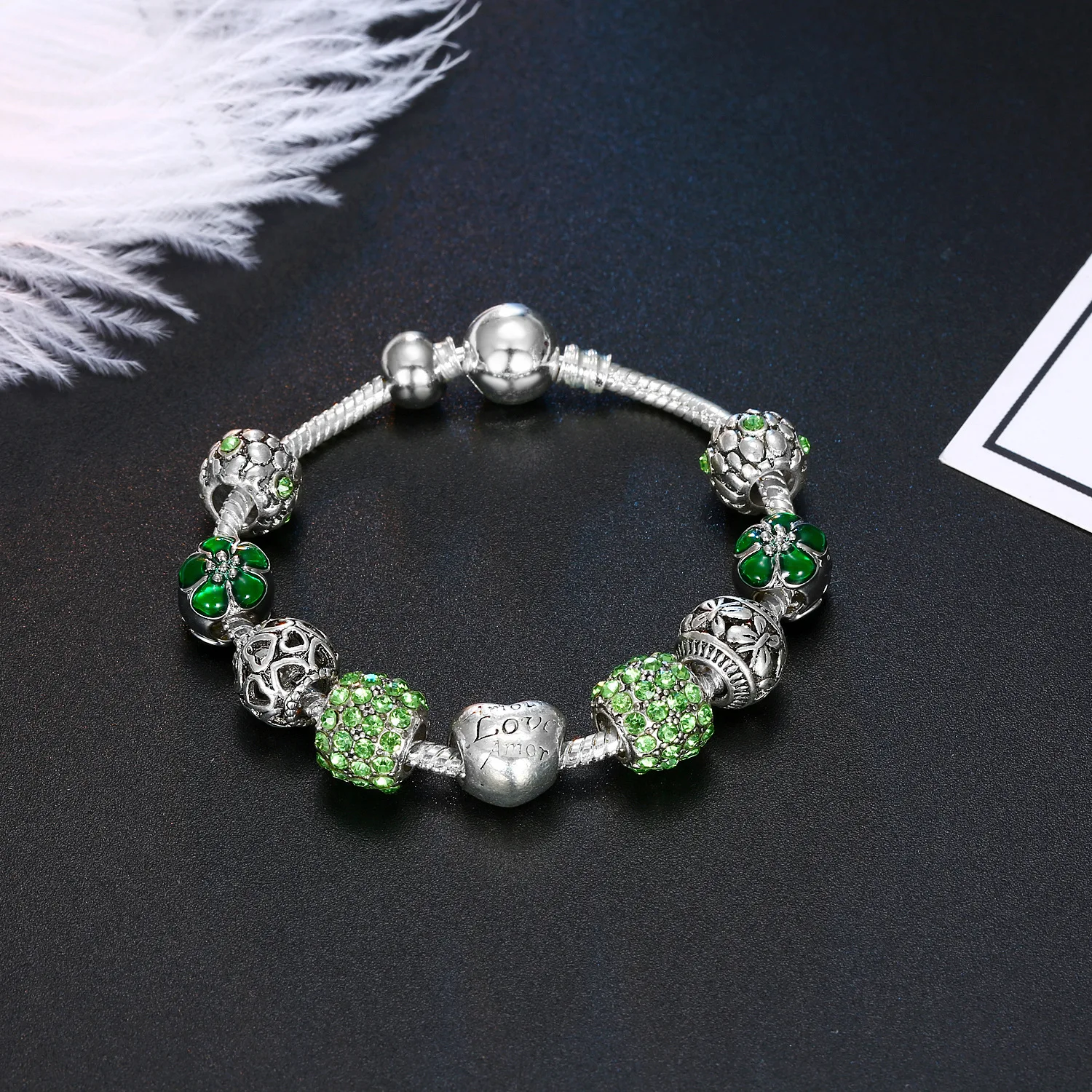 Best Selling Bling Rhinestone Crystal Heart Charm Bracelet CZ Cubic Zirconia Heart Flower Charm Bracelet For Women Party
Best Selling Bling Rhinestone Crystal Heart Charm Bracelet CZ Cubic Zirconia Heart Flower Charm Bracelet For Women Party