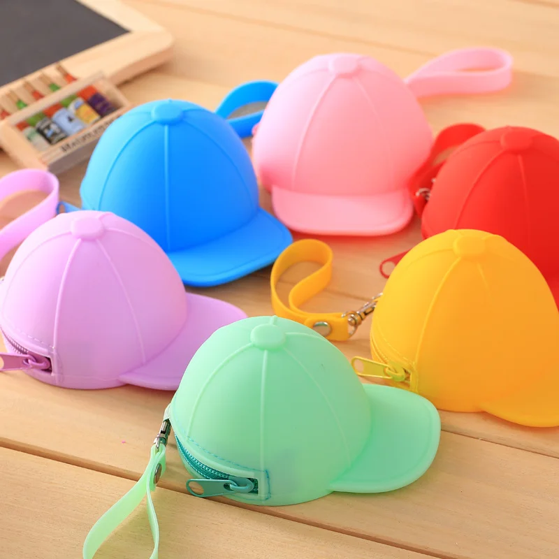 TOPSTHINK Cute cap shaped mini soft silicone kids novelty zipper coin purse pouch, 6 colors
TOPSTHINK Cute cap shaped mini soft silicone kids novelty zipper coin purse pouch, 6 colors