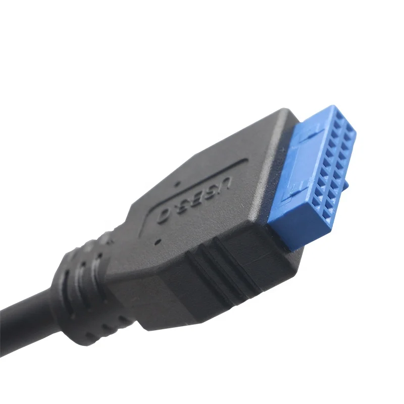 

Hotselling Usb 3.0 20Pin male to male Cable for computer, Black,blue