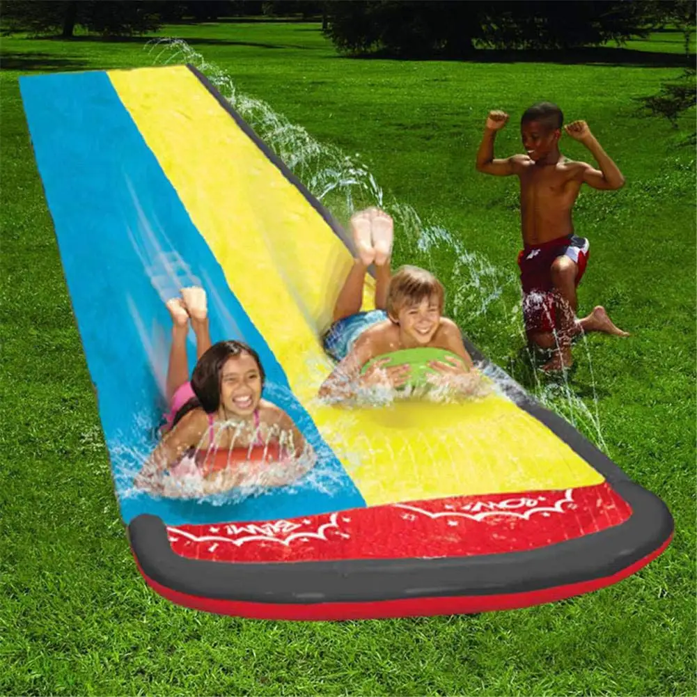 Suntour Crash Pad Water Slide Double Slider Pool Slide with Water Splash for Kids, Customized color
Suntour Crash Pad Water Slide Double Slider Pool Slide with Water Splash for Kids, Customized color