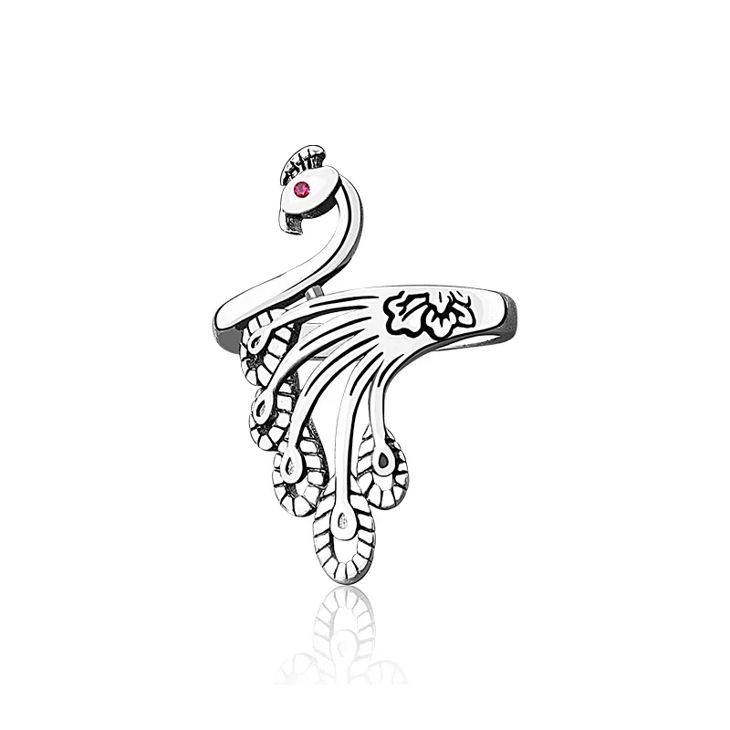 925 Sterling Silver Adjustable Vintage Peacock Finger Couple Rings For Women Statement Wedding Jewelry
925 Sterling Silver Adjustable Vintage Peacock Finger Couple Rings For Women Statement Wedding Jewelry