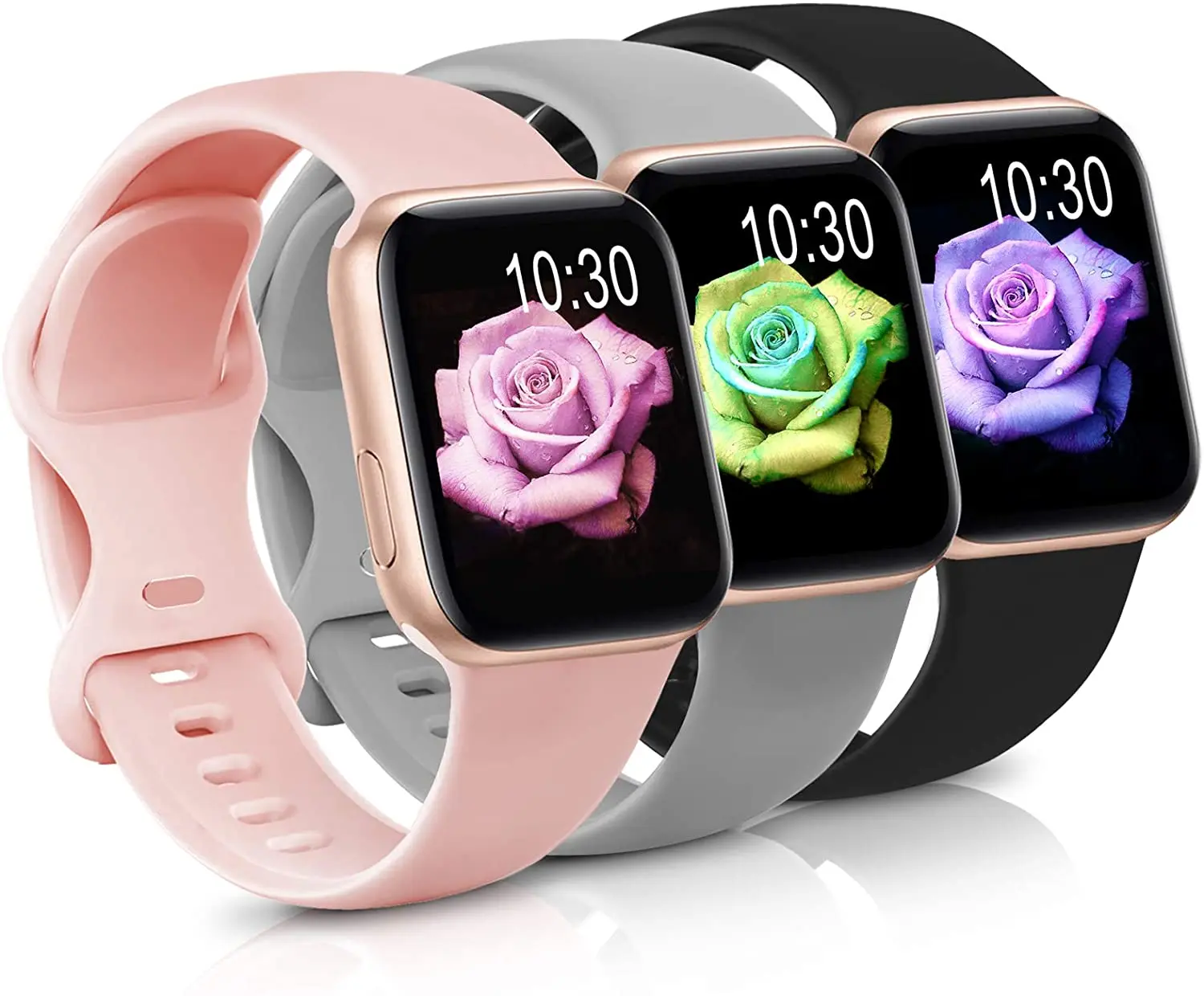 JIULAI Watch Bands for iWatch Series 6/5/4/3/2/1 Wristband, 38mm/42mm Silicone Bracelet Sport Watch Strap Bands for Apple Watch
JIULAI Watch Bands for iWatch Series 6/5/4/3/2/1 Wristband, 38mm/42mm Silicone Bracelet Sport Watch Strap Bands for Apple Watch