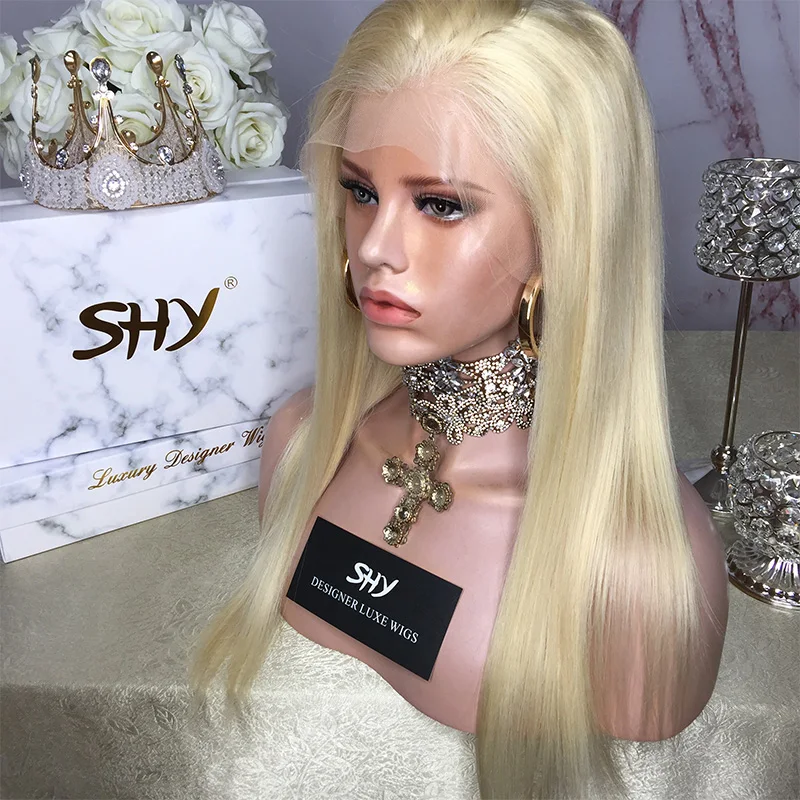 Natural Straight Human Hair Wigs 150% Density Blonde Full Lace Wigs Transparent Lace For White Women
Natural Straight Human Hair Wigs 150% Density Blonde Full Lace Wigs Transparent Lace For White Women