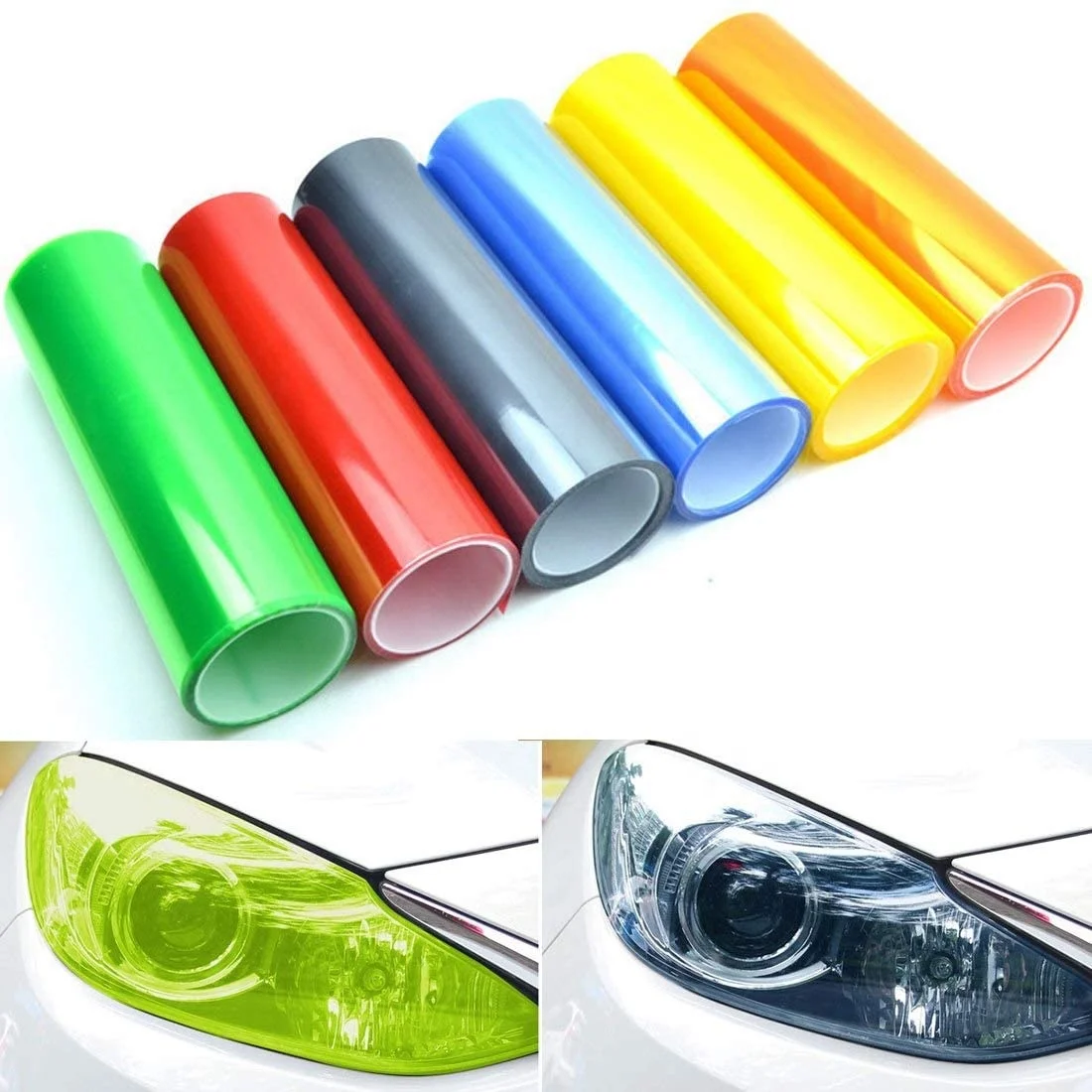 Universal Self Adhesive Light Black Smoky Black Car Headlight Tail Lights Lamp Film Tint Vinyl Film, Yellow, blue, purple, pink, pale purple, orange, black, green...
Universal Self Adhesive Light Black Smoky Black Car Headlight Tail Lights Lamp Film Tint Vinyl Film, Yellow, blue, purple, pink, pale purple, orange, black, green...