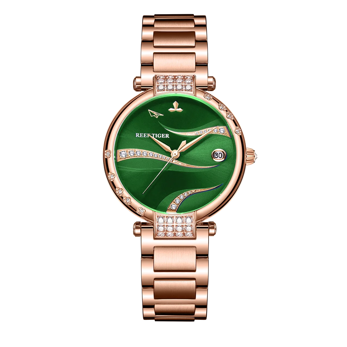 New Reef Tiger Luxury Watch Genuine Blue Leather Strap Fashion Rose Case Watches Women Gold Waterproof Automatic RGA1589
New Reef Tiger Luxury Watch Genuine Blue Leather Strap Fashion Rose Case Watches Women Gold Waterproof Automatic RGA1589