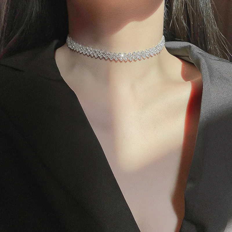 Full Rhinestone Choker Necklaces Women Geometric Weddings Jewelry Party Gifts Bling Shiny Crystal Rhinestone Choker Necklace
Full Rhinestone Choker Necklaces Women Geometric Weddings Jewelry Party Gifts Bling Shiny Crystal Rhinestone Choker Necklace