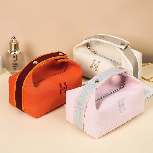 Make up bag advanced sense portable large capacity portable cosmetic storage bag women's canvas wash bag, Orange,pink,ivory white,blue
Make up bag advanced sense portable large capacity portable cosmetic storage bag women's canvas wash bag, Orange,pink,ivory white,blue