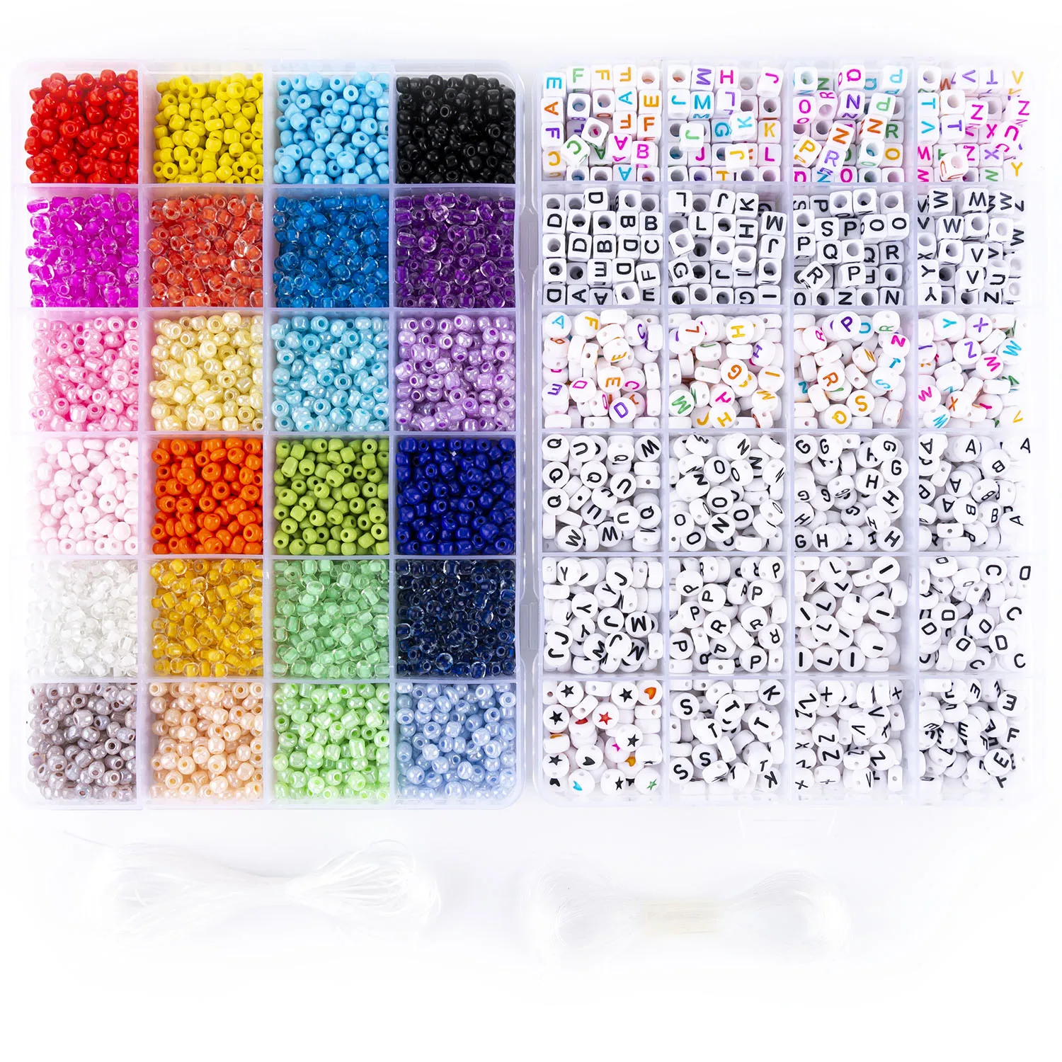 6000Pcs Pony glass Beads 1440 Letter Beads Color Mixing hair diy alphabet beads for jewelry making kit for kids hg014, Mixed colors
6000Pcs Pony glass Beads 1440 Letter Beads Color Mixing hair diy alphabet beads for jewelry making kit for kids hg014, Mixed colors
