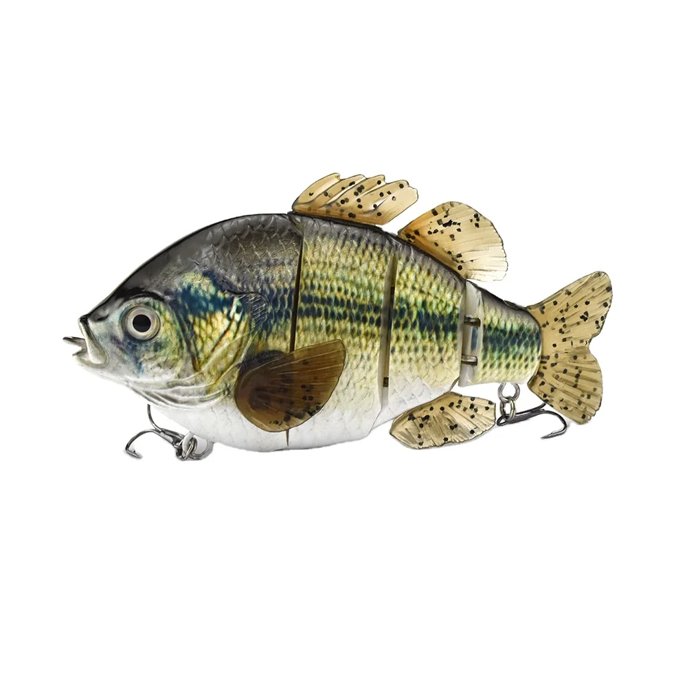 New lures metal joint fishing lures Four-section 5inch tilapia oem lure factory, Realistic and natural looking
New lures metal joint fishing lures Four-section 5inch tilapia oem lure factory, Realistic and natural looking