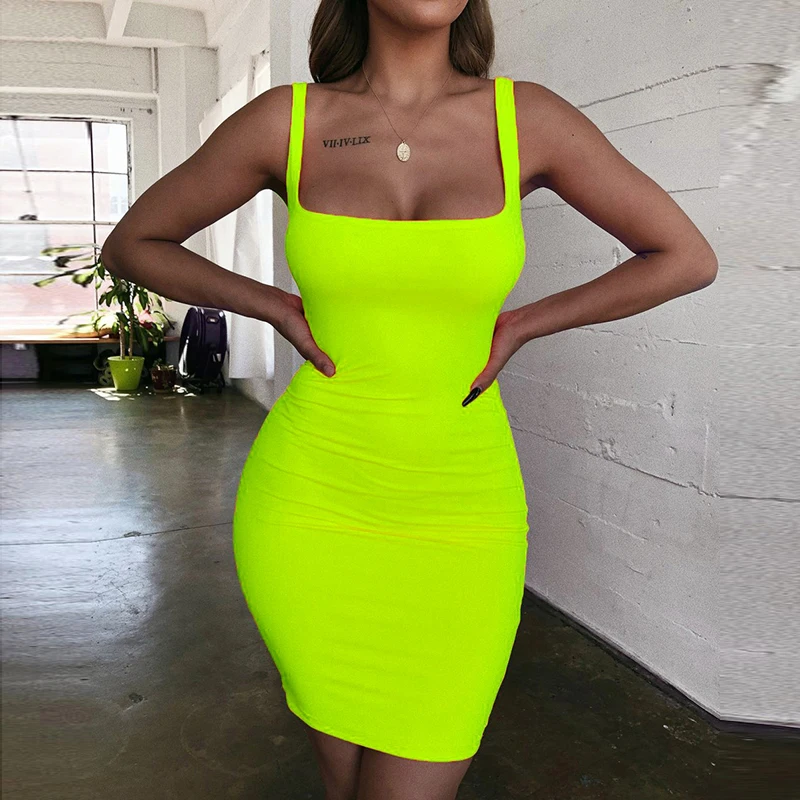 Off Shoulder Mini Bodycon Summer Women Backless Club Party Sexy Wrap Neon Dress Plus Size Vestidos drop shipping
Off Shoulder Mini Bodycon Summer Women Backless Club Party Sexy Wrap Neon Dress Plus Size Vestidos drop shipping