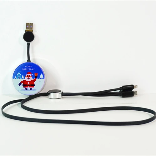 Wholesale Custom Full Printing Colorful LED Retractable USB Charger Cable 3 in 1 Multiple Charging Cord for Xmas Gifts
Wholesale Custom Full Printing Colorful LED Retractable USB Charger Cable 3 in 1 Multiple Charging Cord for Xmas Gifts