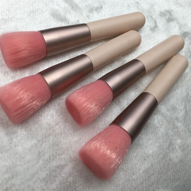 Single Good Quality Pink Soft Bristle Flat Kabuki Makeup Brush Wooden Handle Foundation Makeup Brushes
Single Good Quality Pink Soft Bristle Flat Kabuki Makeup Brush Wooden Handle Foundation Makeup Brushes