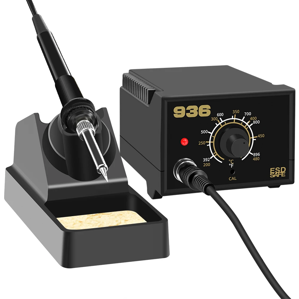 ESD safe converter adjustable temperature range 392-896 Fahrenheit degree by knob hot air electronic solder iron station
ESD safe converter adjustable temperature range 392-896 Fahrenheit degree by knob hot air electronic solder iron station