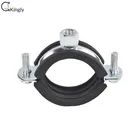 O type rubber galvanized steel pipe clamp,pipe gallery/pipe rack bracket accessories seismic stabilizer hanger set