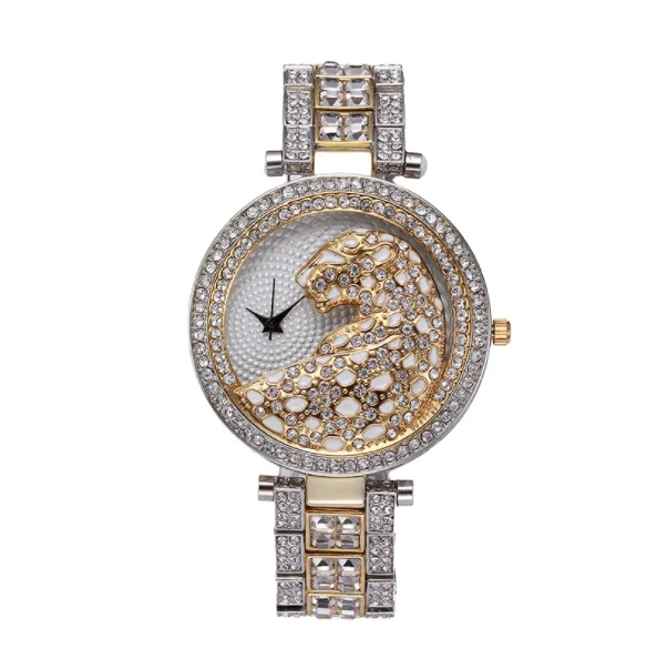 Cheetah diamond set steel belt personality fashion ladies upscale waterproof quartz watch
Cheetah diamond set steel belt personality fashion ladies upscale waterproof quartz watch