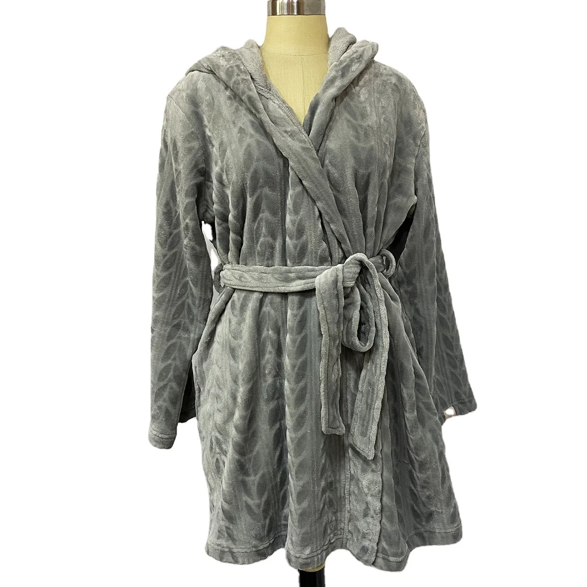 OEM Comfortable Soft Casual Textured Plush Robe for Winter Autumn Nightdress, Millennial pin/deep red/wild dove/custom color
OEM Comfortable Soft Casual Textured Plush Robe for Winter Autumn Nightdress, Millennial pin/deep red/wild dove/custom color