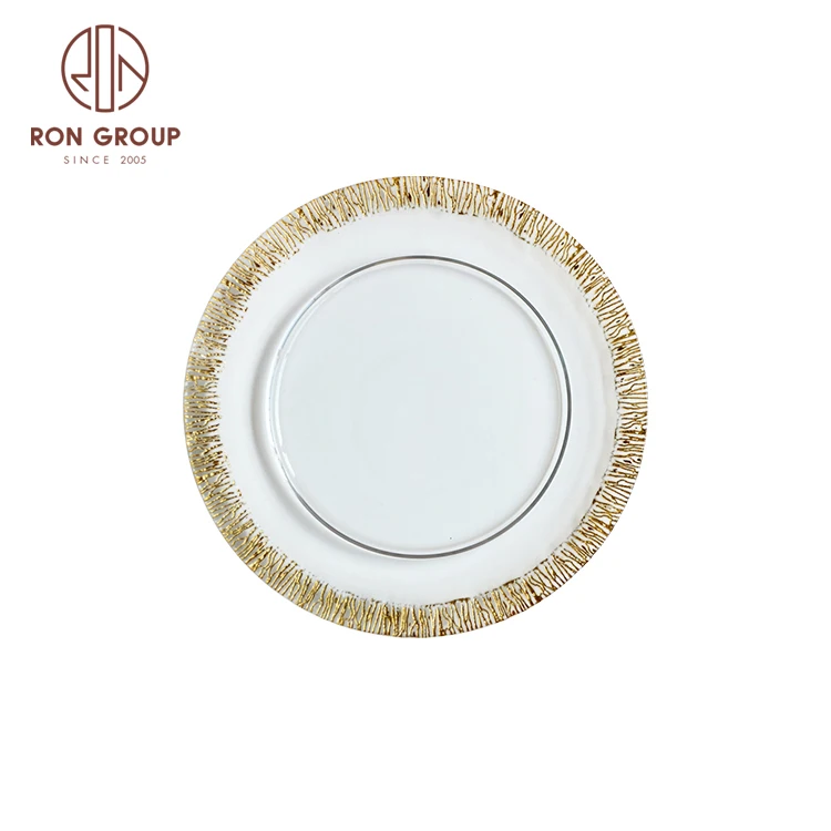 vintage party crystal gold diamond glass dinner inlay clear glass charger plates, Gold,silver
vintage party crystal gold diamond glass dinner inlay clear glass charger plates, Gold,silver