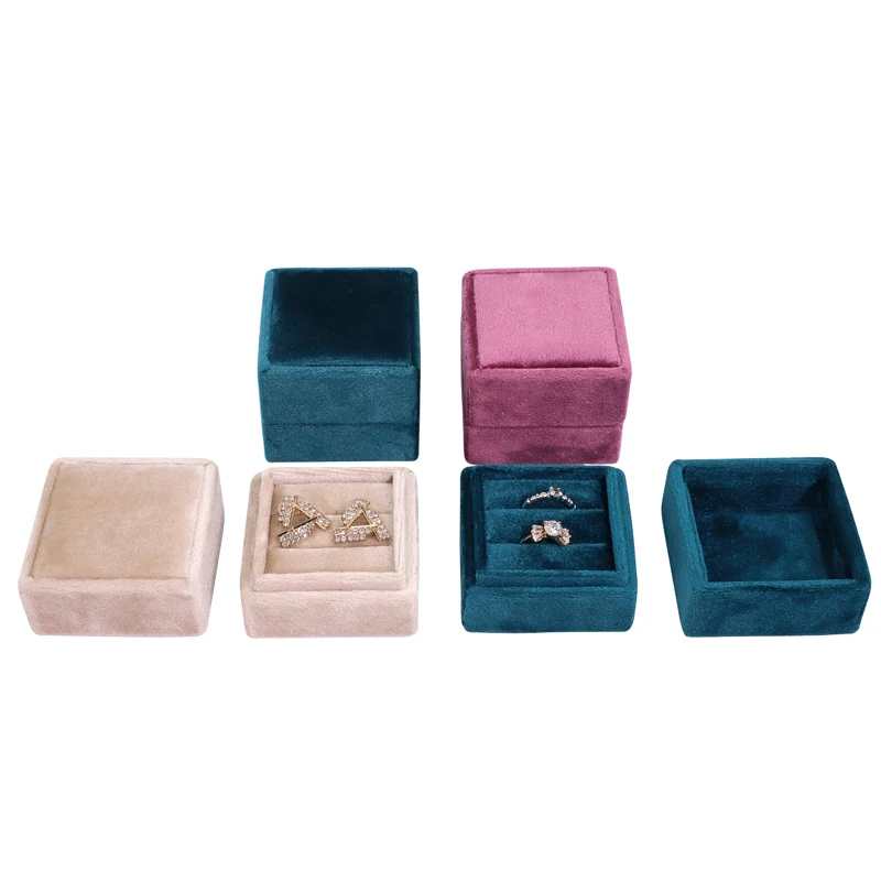 2020 new design square velvet stackable customizable gemstone jewelry ring packaging box wholesale, Beige/purple/green
2020 new design square velvet stackable customizable gemstone jewelry ring packaging box wholesale, Beige/purple/green