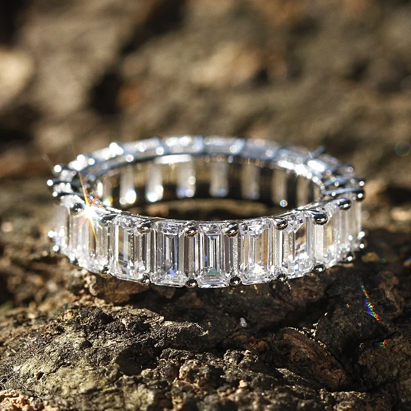 Custom Dainty Vintage Brass Wedding Finger Rings Set Gold Plated 18k White Rose Gold Couple Baguette Diamond Rings Women Jewelry
Custom Dainty Vintage Brass Wedding Finger Rings Set Gold Plated 18k White Rose Gold Couple Baguette Diamond Rings Women Jewelry