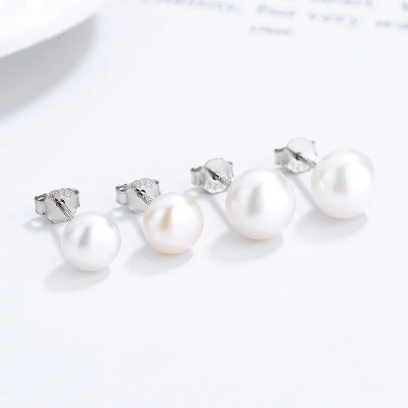 Fashion Elegant 925 Sterling Silver Dangle Freshwater Pearl Stud Earrings Platinum Plated Jewelry Gifts for Women Girls Ladies
Fashion Elegant 925 Sterling Silver Dangle Freshwater Pearl Stud Earrings Platinum Plated Jewelry Gifts for Women Girls Ladies