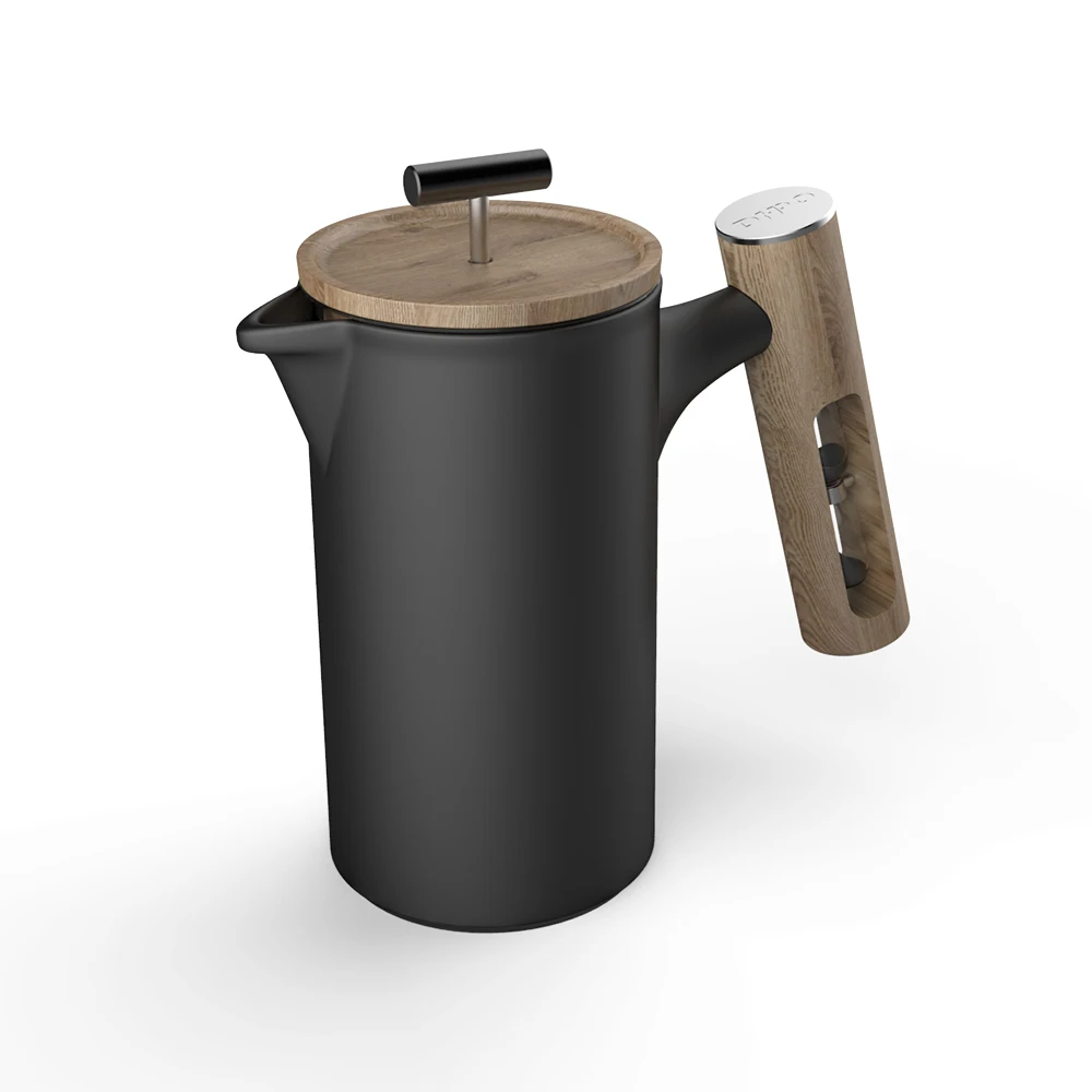 DHPO Wholesale Luxury Desgin Coffee French Press Coffee Maker With Wooden Handle, Black/white/grey
DHPO Wholesale Luxury Desgin Coffee French Press Coffee Maker With Wooden Handle, Black/white/grey