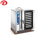 Commercial gas Kitchen pizza Bread 8-pan Baking Convection Oven