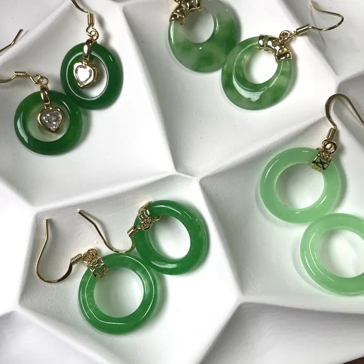 Jade hoop earrings 2021 ins fashion new styles baby green vintage women charm earrings Chinese jewelry
Jade hoop earrings 2021 ins fashion new styles baby green vintage women charm earrings Chinese jewelry