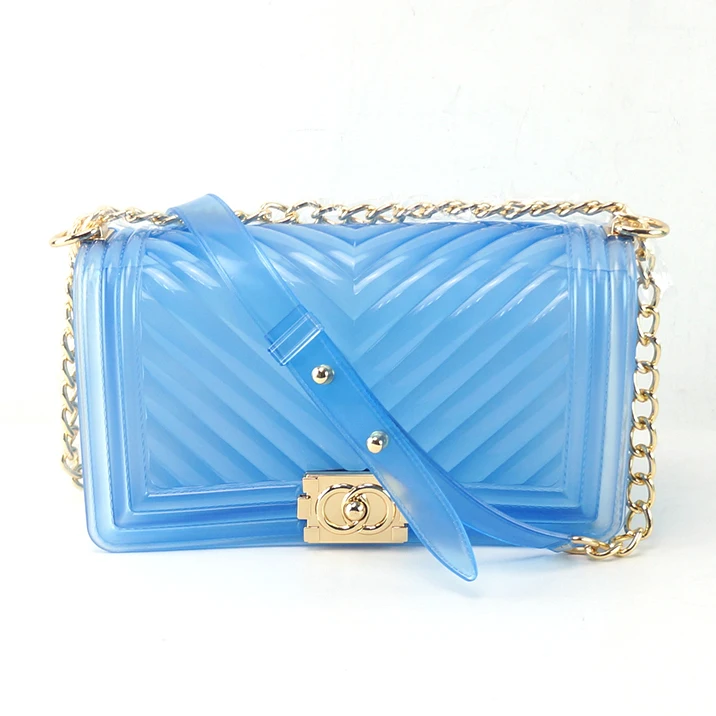 Design Transparent purses Jelly rainbow color candy bags shoulder handbag clutch purse for Women
Design Transparent purses Jelly rainbow color candy bags shoulder handbag clutch purse for Women