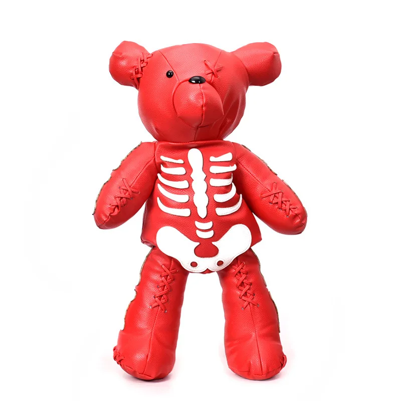 P112056 fashion women girls skeleton teddy bear backpack PU leather bag women's punk backpack
P112056 fashion women girls skeleton teddy bear backpack PU leather bag women's punk backpack