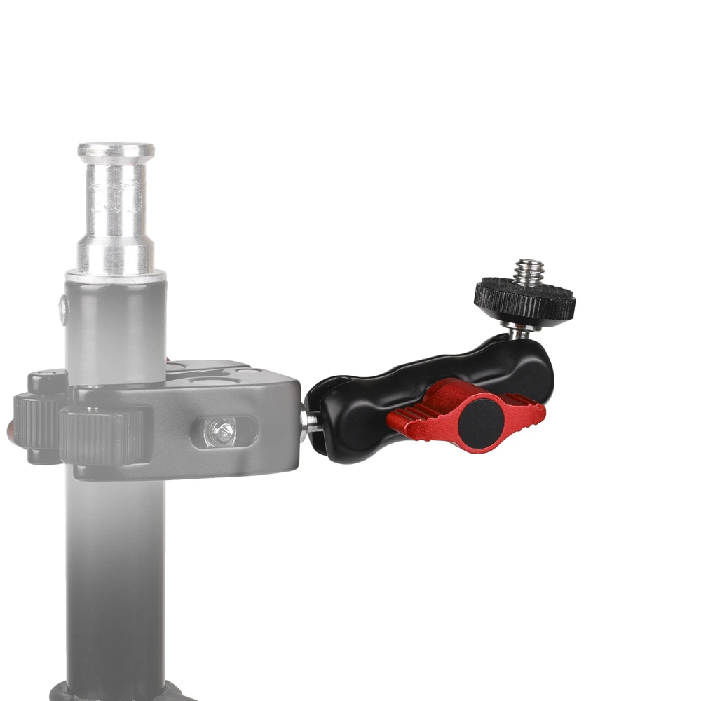High Quality Multi-Functional Friction Magic Arm Mount Adapter Ball Head With Shoe Adapter and 1/4" Screw for Camera Cage Rig, Black&red
High Quality Multi-Functional Friction Magic Arm Mount Adapter Ball Head With Shoe Adapter and 1/4" Screw for Camera Cage Rig, Black&red