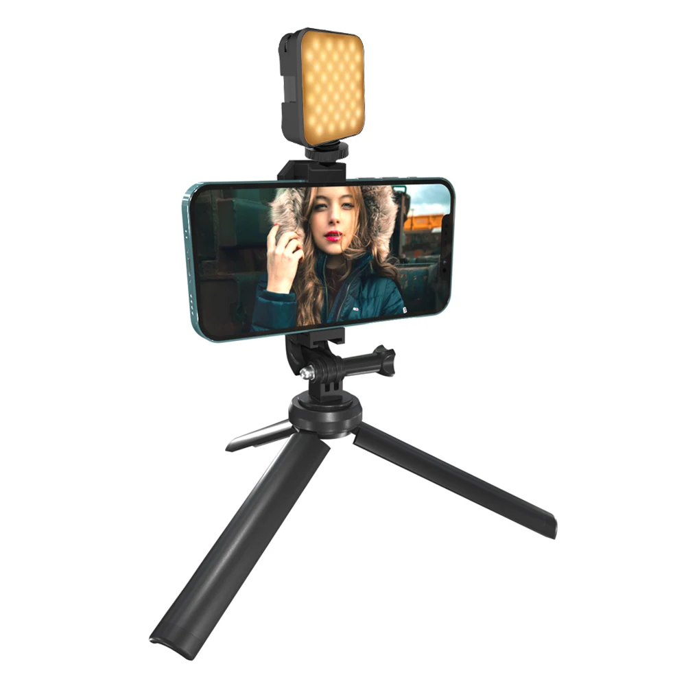 Universal Handheld Desktop Mobile Phone Holder for Ring Light Selfie Stick Tripod for Smartphone Mini Tripod Stand, Black
Universal Handheld Desktop Mobile Phone Holder for Ring Light Selfie Stick Tripod for Smartphone Mini Tripod Stand, Black