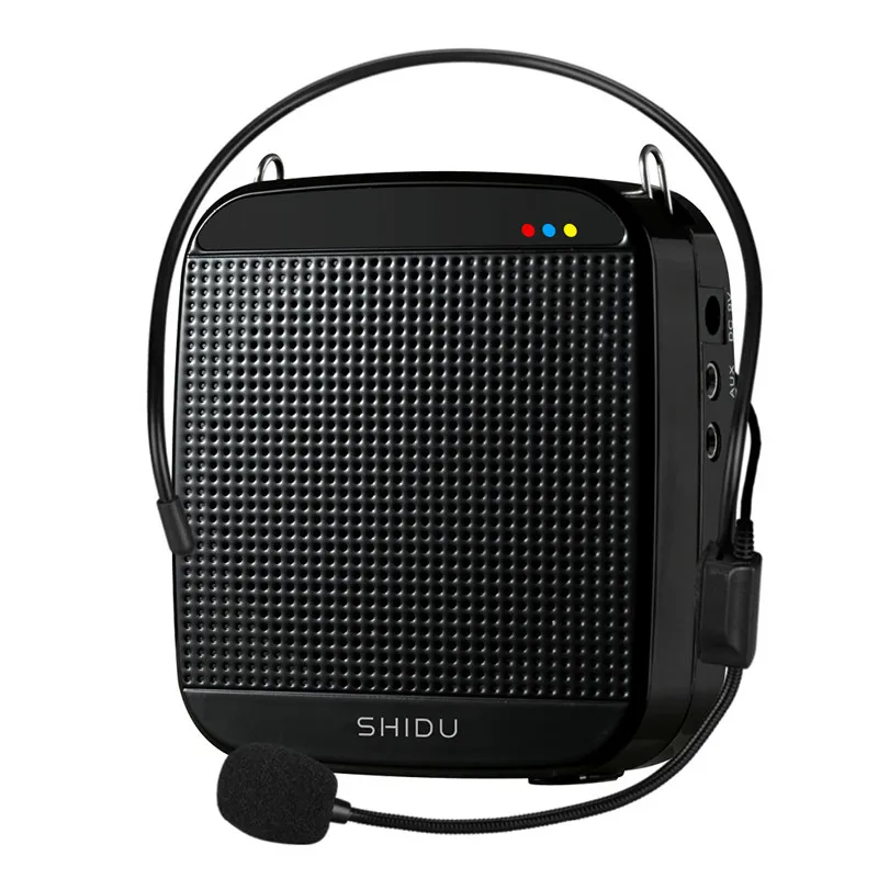 

Shidu 18W Loud Speaker Headset Wired Microphone Rechargeable Personal Portable Mini Voice Amplifier for Teacher Public Speaking