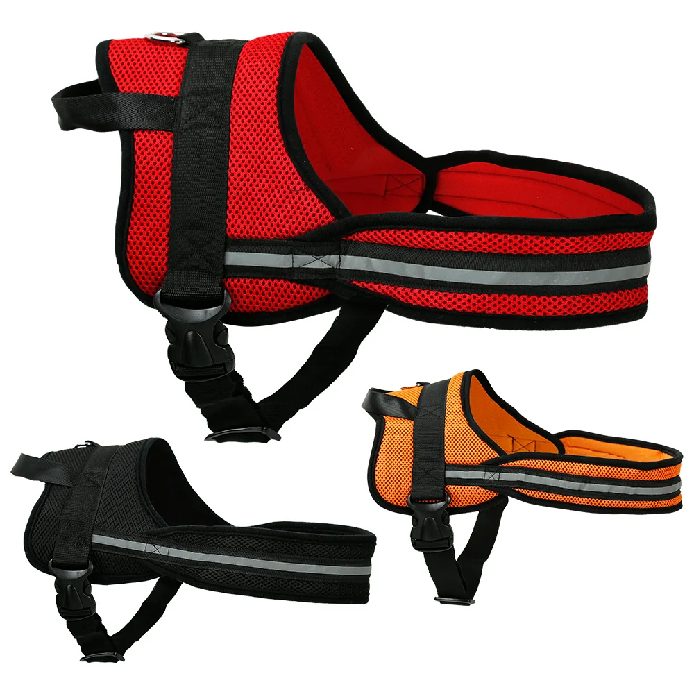 Comfortable breathable air mesh dog harness no pull personalized good quality dog harness, Red,black,orange
Comfortable breathable air mesh dog harness no pull personalized good quality dog harness, Red,black,orange