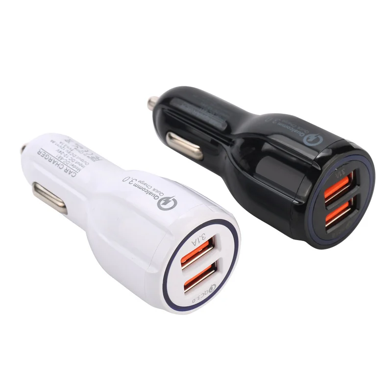 Electronic Car Accessories Fast Charging QC 3.0 Dual USB Ports Car Charger for Phone for smart phones
Electronic Car Accessories Fast Charging QC 3.0 Dual USB Ports Car Charger for Phone for smart phones