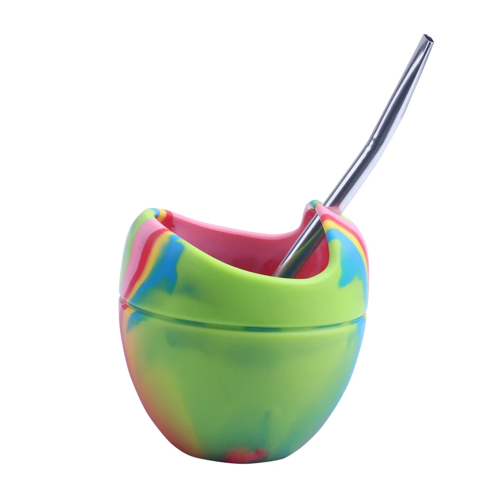 Amazon hot sale Silicone Yerba Mate Tea Cup With #304 Stainless Steel Straw, Support custom color
Amazon hot sale Silicone Yerba Mate Tea Cup With #304 Stainless Steel Straw, Support custom color