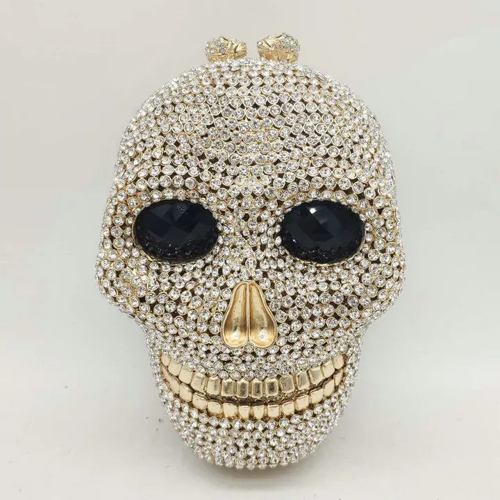 Ladies Wholesales Luxury Crystal Rhinestone Clutch Evening Bag for Formal Party Diamond Skull Minaudiere Purse Dress Bag
Ladies Wholesales Luxury Crystal Rhinestone Clutch Evening Bag for Formal Party Diamond Skull Minaudiere Purse Dress Bag