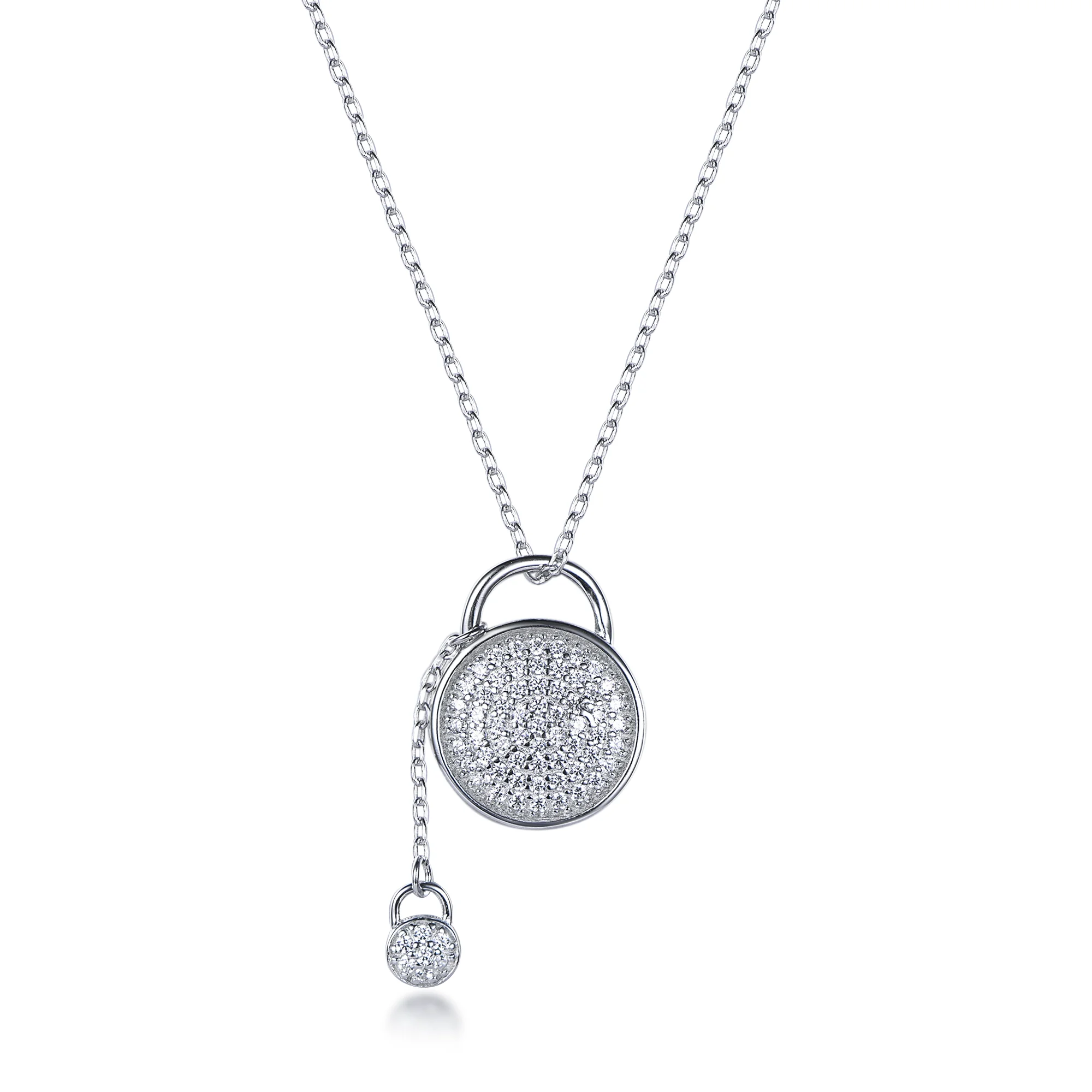 Kirin Men Women Pendant Necklace 925 Sterling Silver Simple Round Design Two Pieces Moon Charms AAAAA Cubic Zirconia Zircon GDTC
Kirin Men Women Pendant Necklace 925 Sterling Silver Simple Round Design Two Pieces Moon Charms AAAAA Cubic Zirconia Zircon GDTC